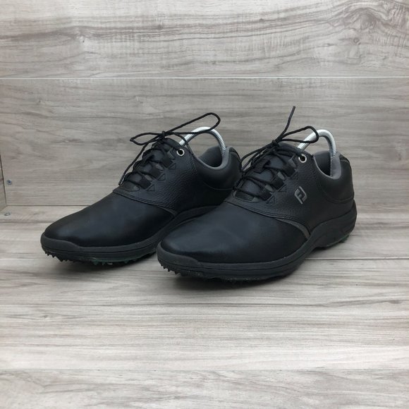 FootJoy Golf Shoes Mens 9 M Black GreenJoy Lace Up Soft Spike Cleats main image 6